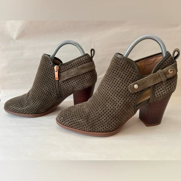 Franco Sarto Dale2 Ankle Boot Bootie sz 8.5M/ Olive Green / EUC - Picture 3 of 10